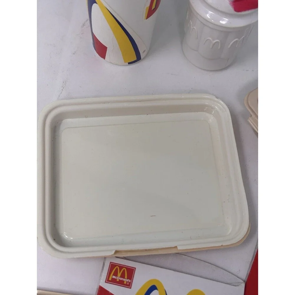 Vintage Fisher Price McDonalds Play Food Lot Hotcakes Sundae Fries Mixed Pieces